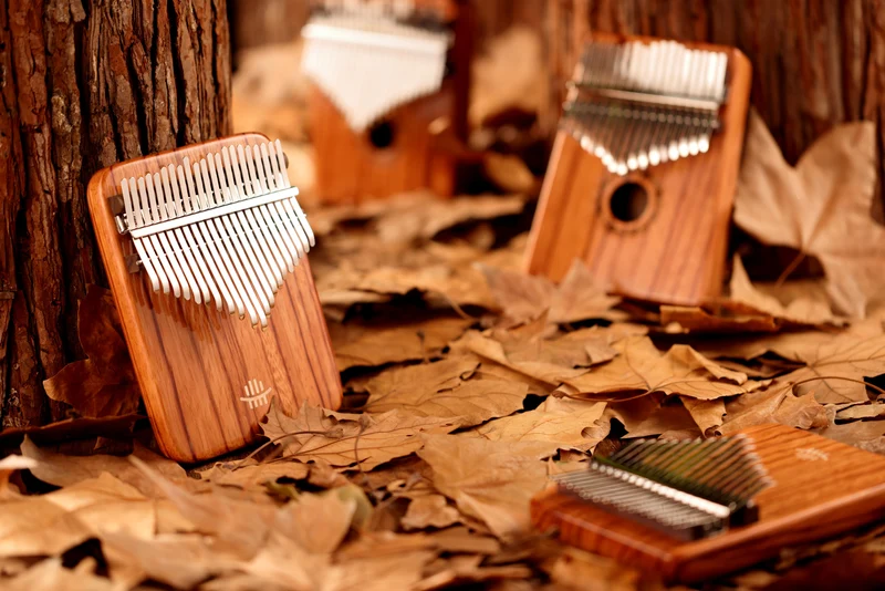 Hluru Solid Board Kalimba Gabonese Rosewood 17/21 key Flat Board Finger Thumb Piano