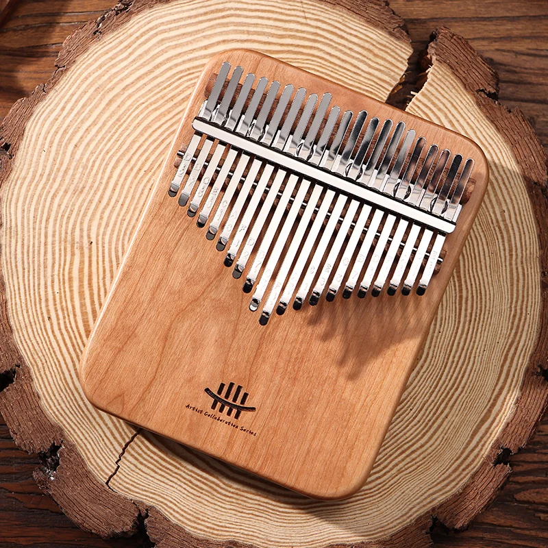 Hluru Artist Collaboration Kalimba Thumb Piano Purpleheart Wood Cherry Walnut Piano