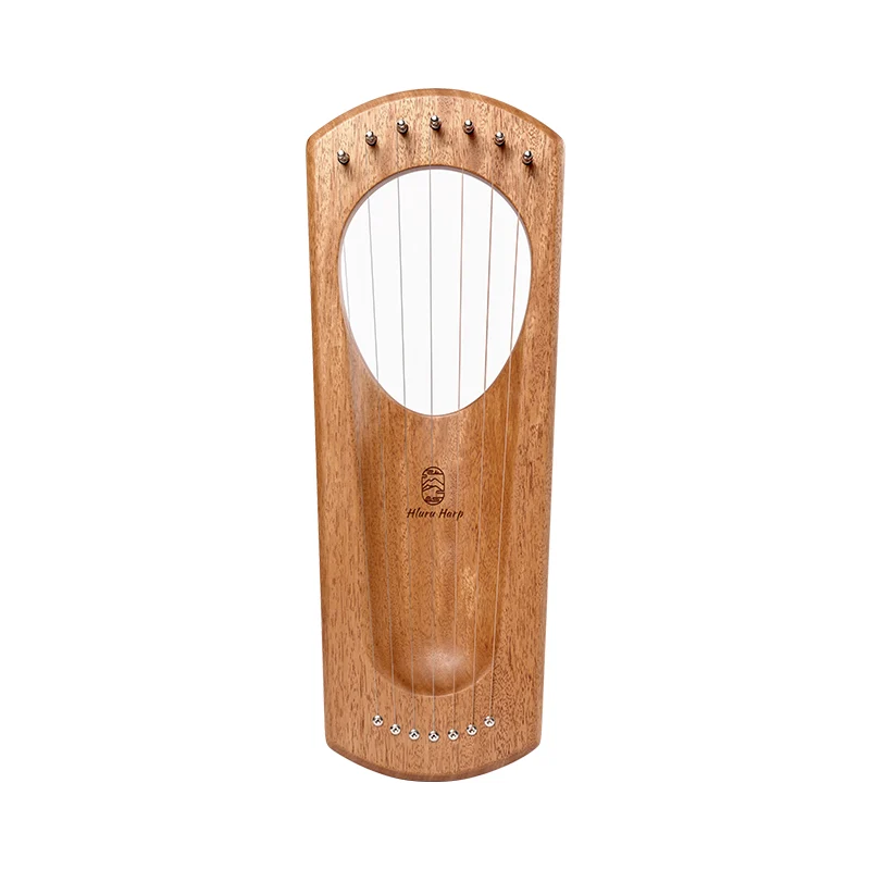 Hluru Mini Lyre Harp 7-string "Light on earth" Instrument Gift for Beginners