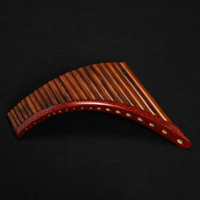 Pan Flute Panpipe Hand Painted Expert Level Art Panpipes Folk Instrument Collectible Pipe Flute