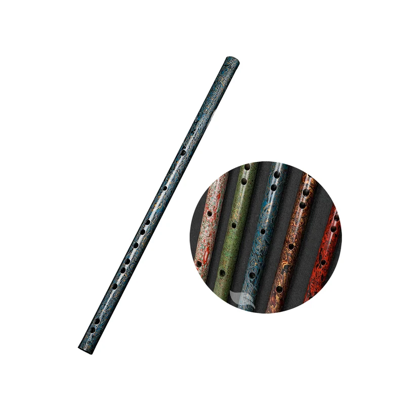 Bamboo Flute Hand Painted Dizi Expert Level Traditional Instrument Collectible Flute