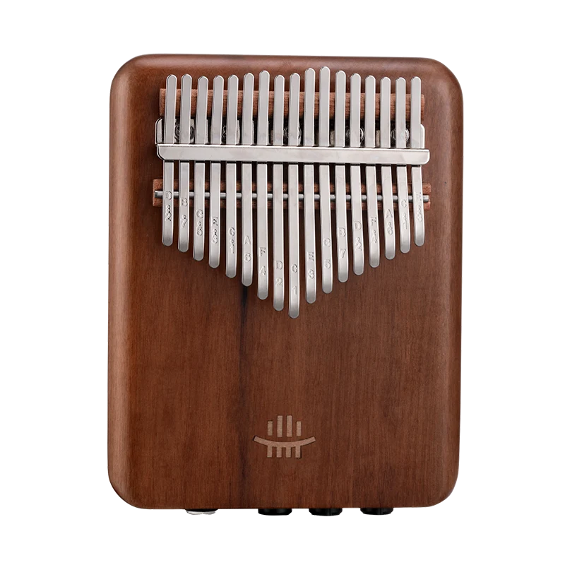Hluru EQ Kalimba Electric Thumb Piano Smart Effector Walnut Finger Piano