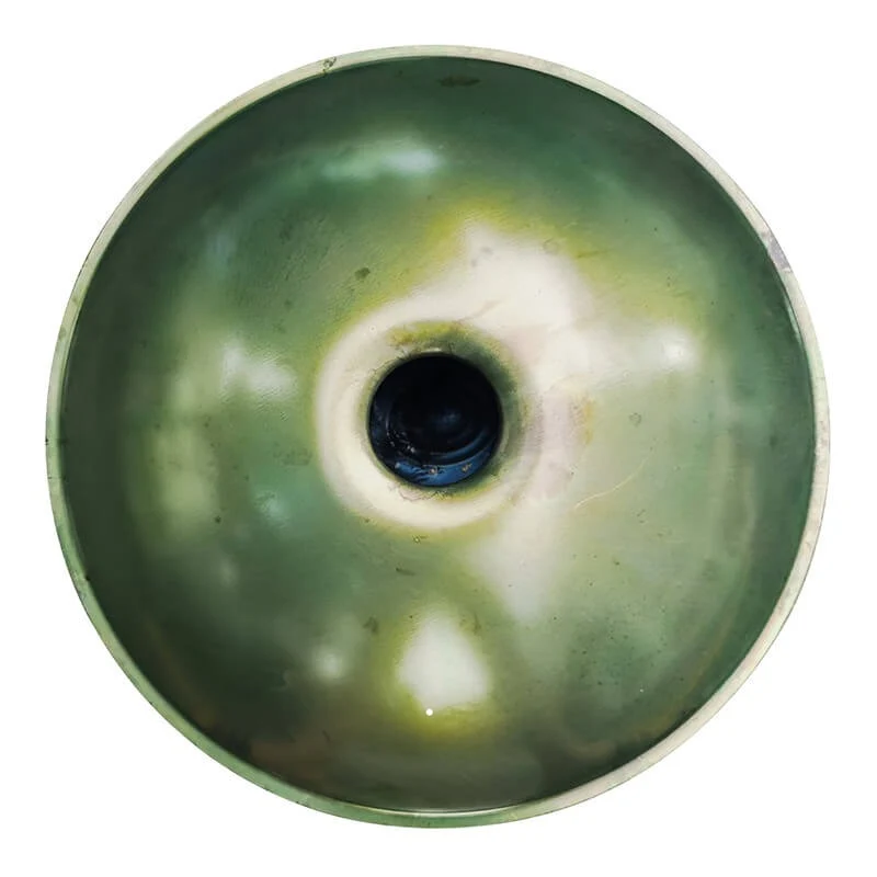 As Teman Resident Evil Handpan 10 Notes 440Hz / 432Hz Green Hang drum