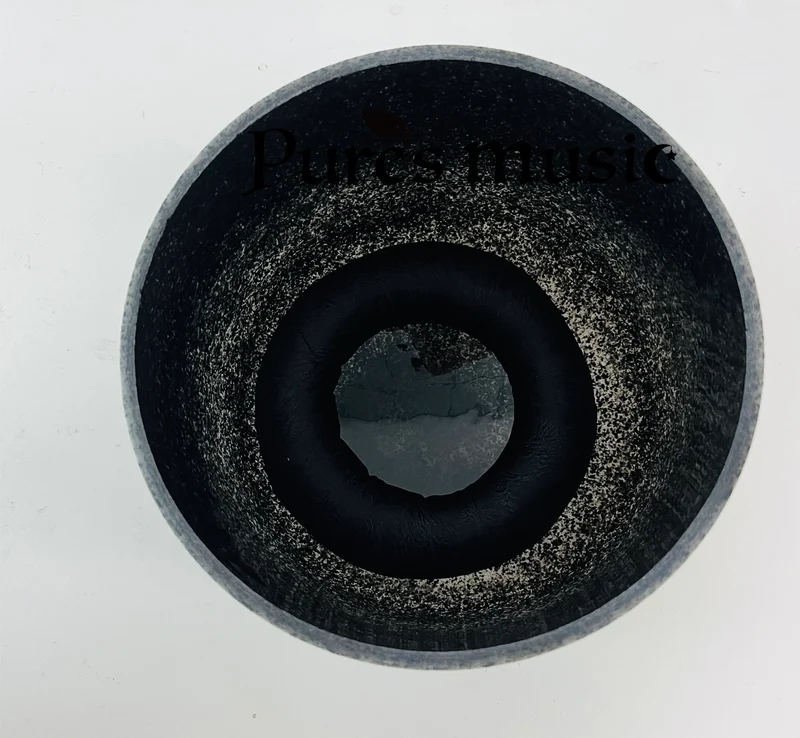 Perfect Pitch Obsidian Gemstone Crystal Singing Bowl Sound Healing Chakra Bowl