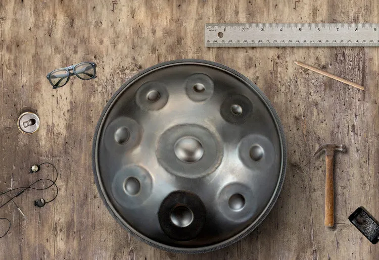 Mini Retro Handpan Drum 18 Inches 9 Notes G minor 440Hz Steel Hand Pan Hang drum