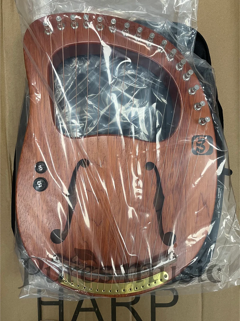 Walter Electric Lyre Harp Premium 16-string Mahogany Solid Wood Instrument WH-16EQ