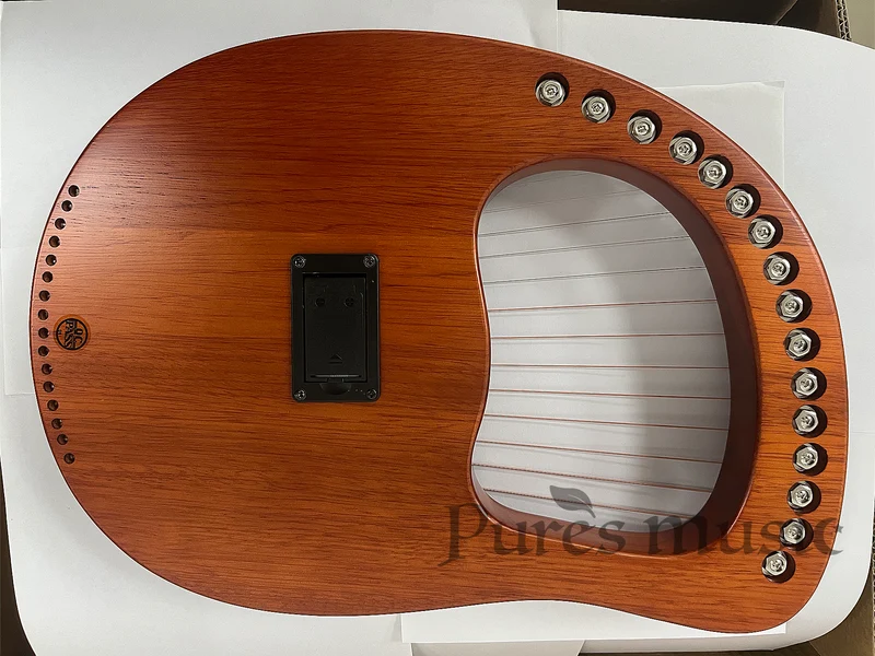 Walter Electric Lyre Harp Premium 16-string Mahogany Solid Wood Instrument WH-16EQ