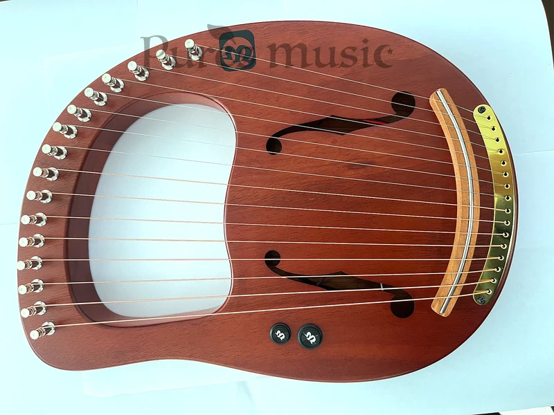 Walter Electric Lyre Harp Premium 16-string Mahogany Solid Wood Instrument WH-16EQ