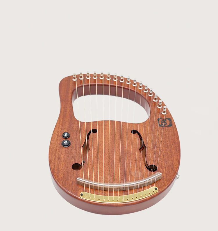 Walter Electric Lyre Harp Premium 16-string Mahogany Solid Wood Instrument WH-16EQ