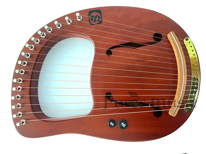 Walter Electric Lyre Harp Premium 16-string Mahogany Solid Wood Instrument WH-16EQ