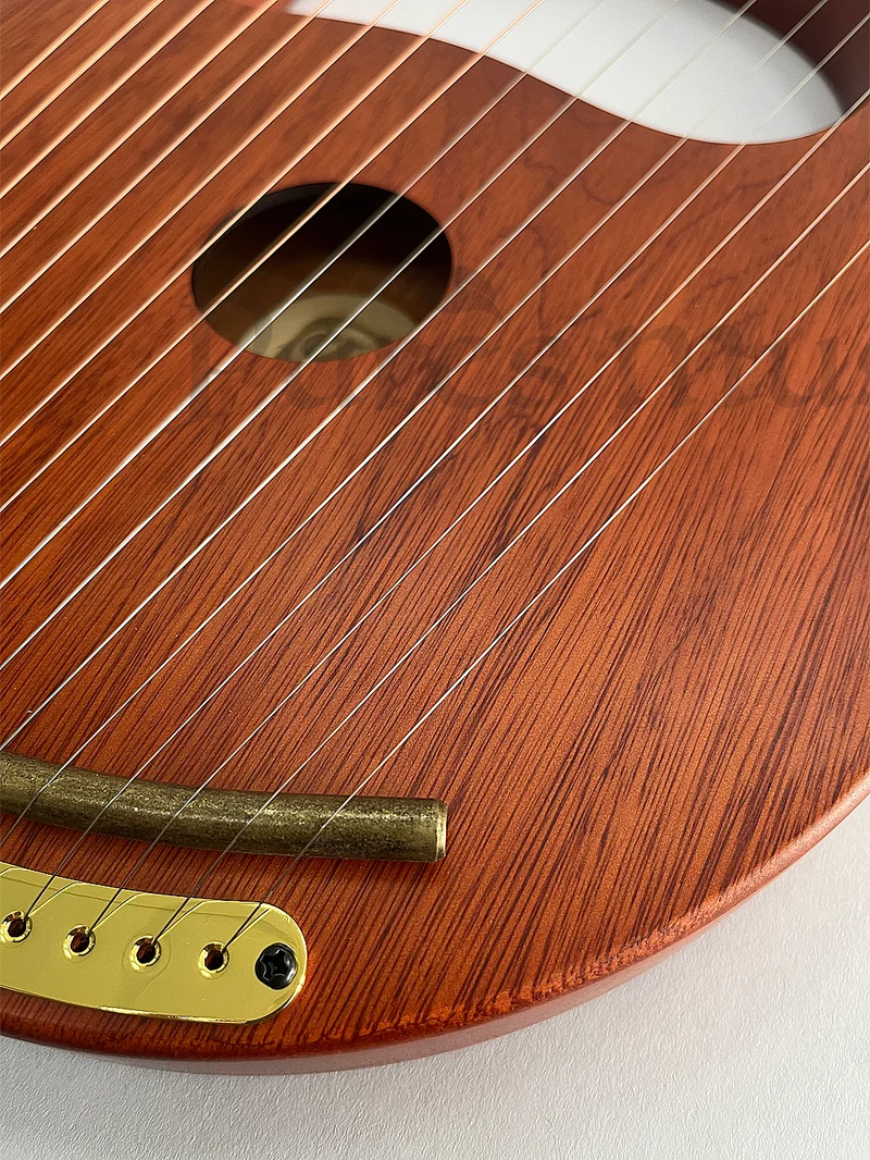 Walter 16-String Lyre Hollow High Quality Mahogany Solid Wood Lyre Harp Instrument