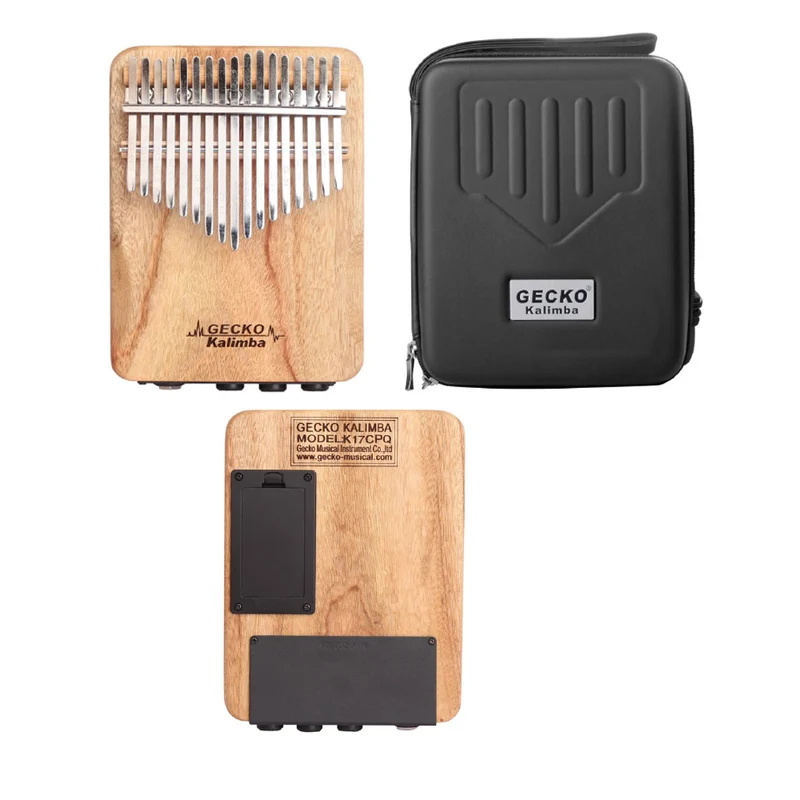Gecko Electric Kalimba EQ Thumb Piano Smart Effector Camphor Wood Finger Piano