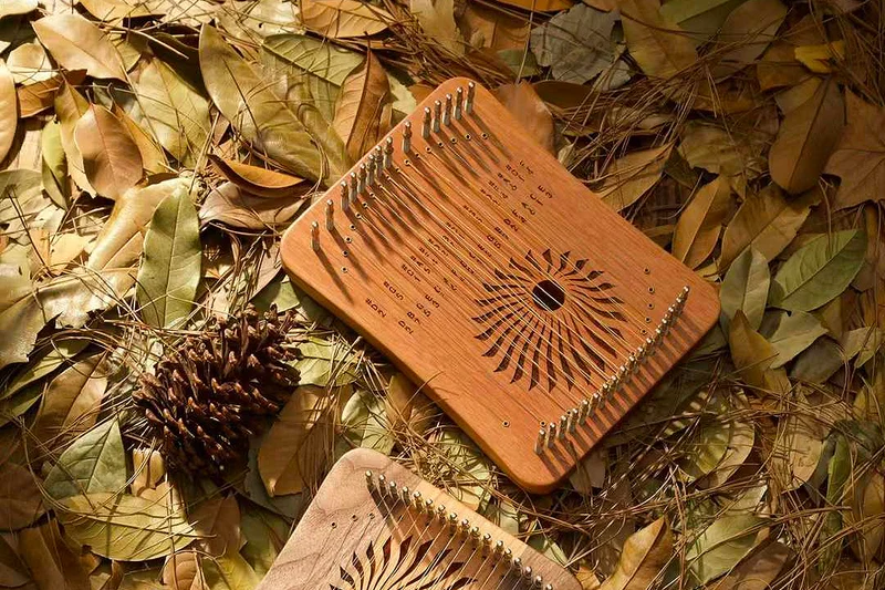 Hluru Harpika Monochord 17/31 String Finger Lyre Instrument Kalyre Rose Wood/Maple