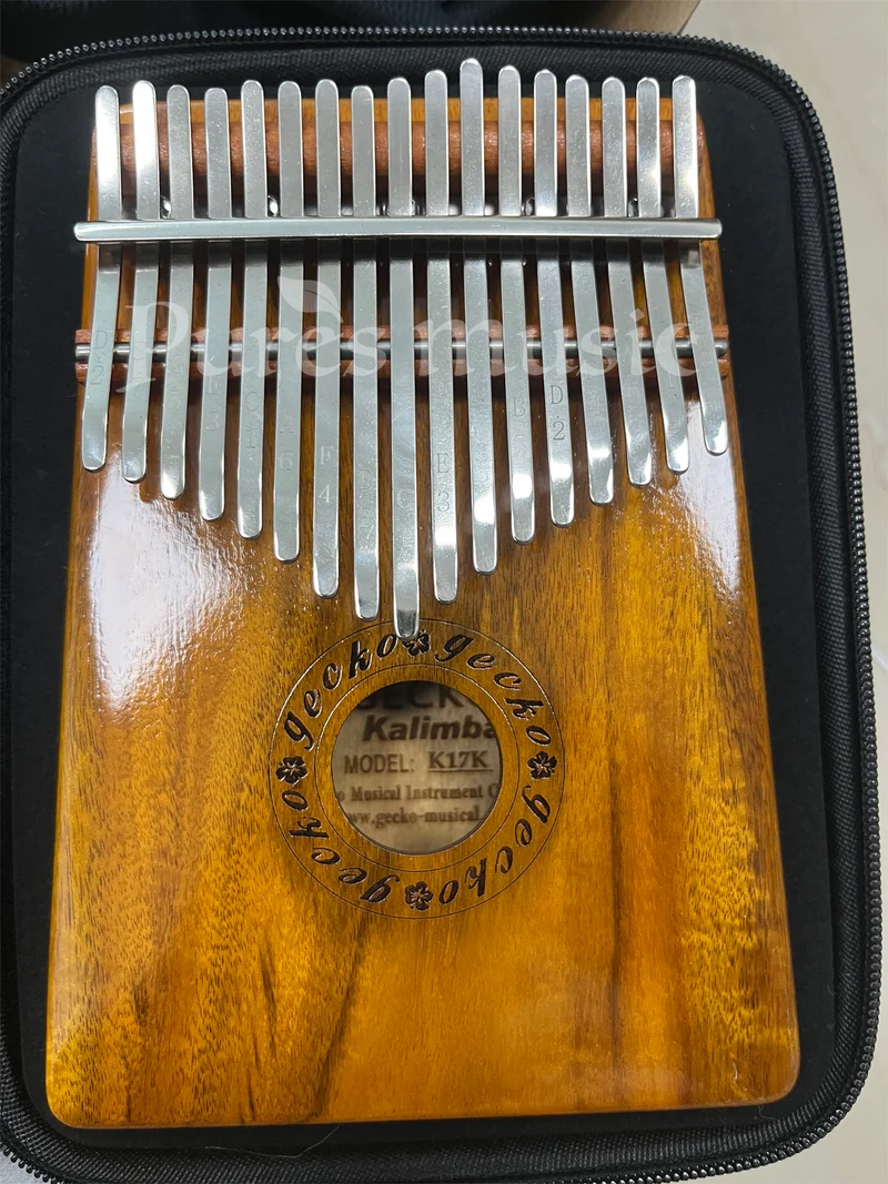 Gecko Kalimba 17-key Hollow Thumb Piano Classic Acacia Wood Finger Piano