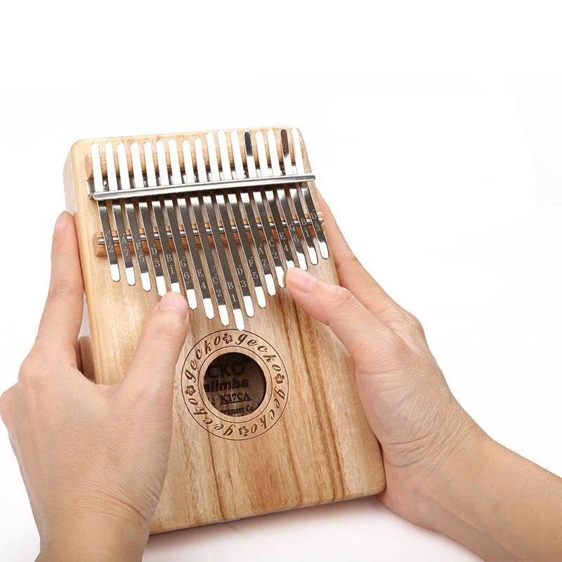 Gecko Kalimba 17 Key Hollow Thumb Piano Camphor Wood / Bamboo K17CA/K17BA
