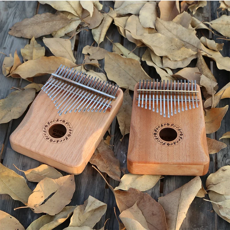 Gecko Hollow Kalimba Slim Key 17/21-Key Thumb Finger Piano Treble Easy