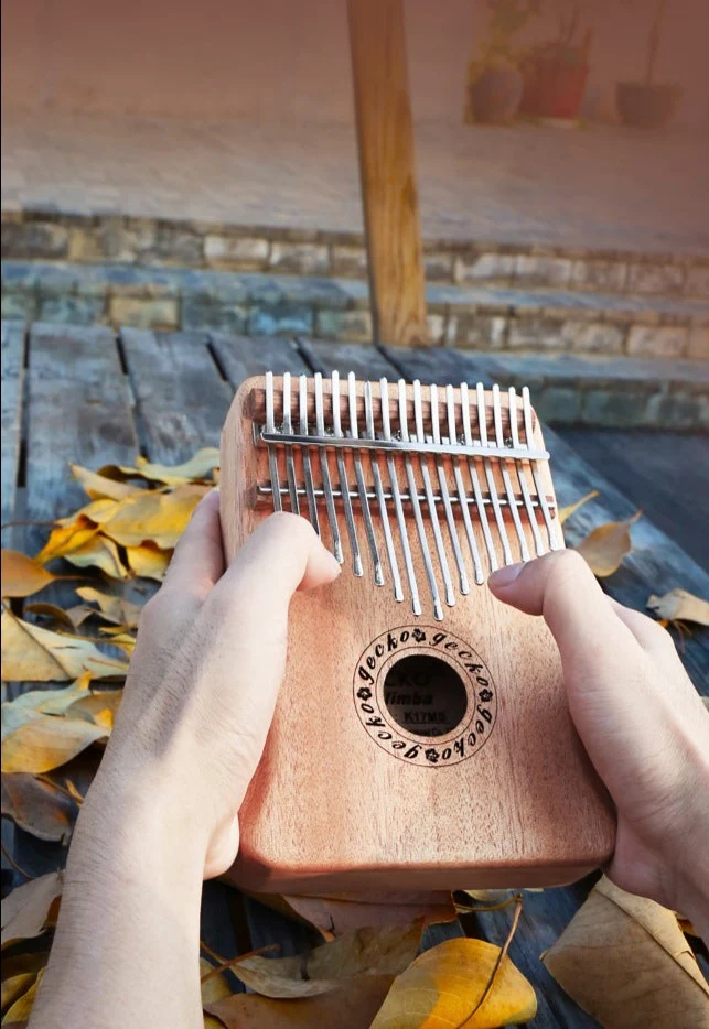 Gecko Hollow Kalimba Slim Key 17/21-Key Thumb Finger Piano Treble Easy