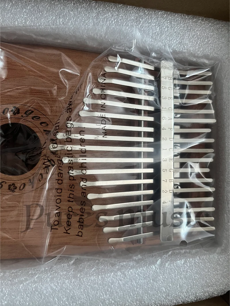 Gecko Hollow Kalimba Slim Key 17/21-Key Thumb Finger Piano Treble Easy