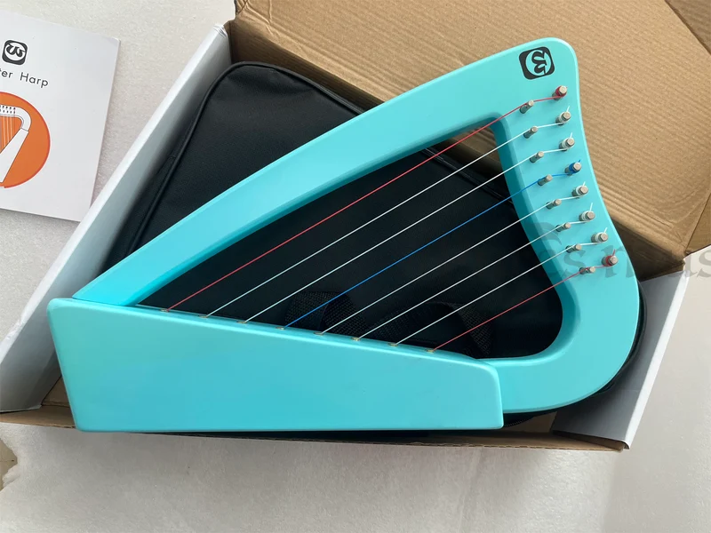 Walter.T Mini Harp 8-string Handheld Celtic Lyre Lap Small Harp Instrument