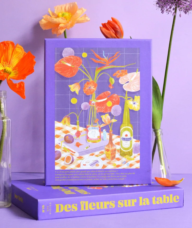 Des fleurs sur la table - Puzzle 500 pièces