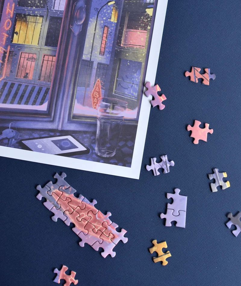 La neige qui tombe - Puzzle 1000 pièces