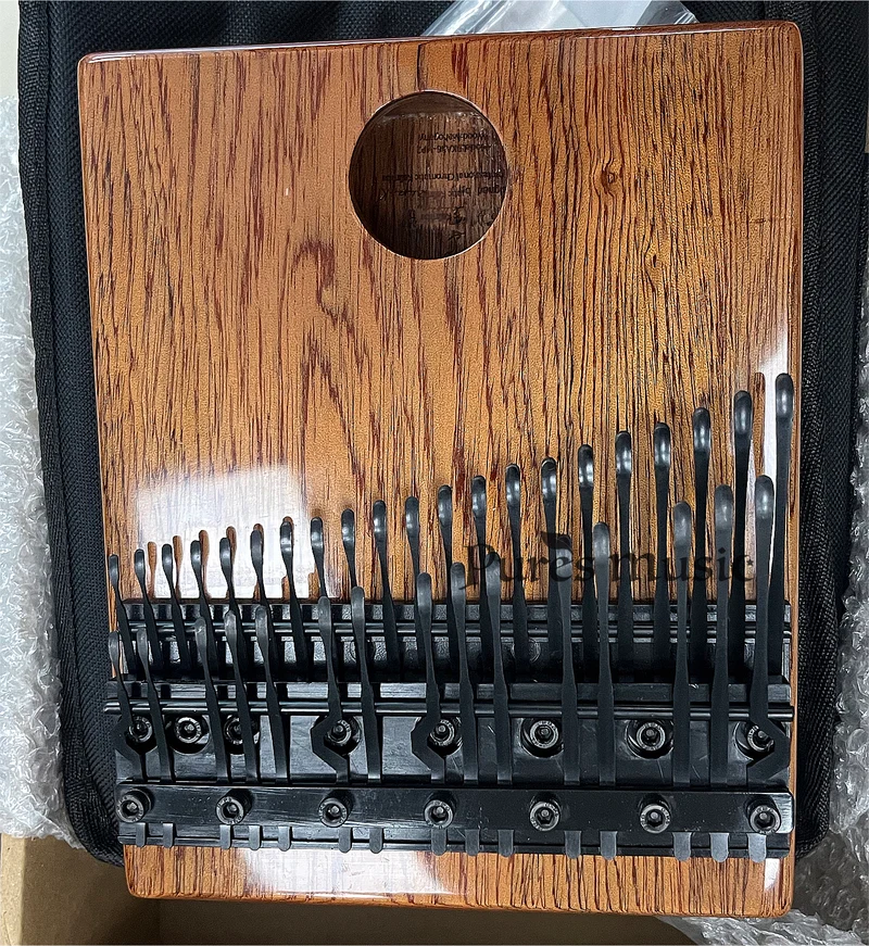36 Keys Chromatic Kalimba Flat Board / Hollow Solid Wood Color Oxide Black Key Thumb Piano