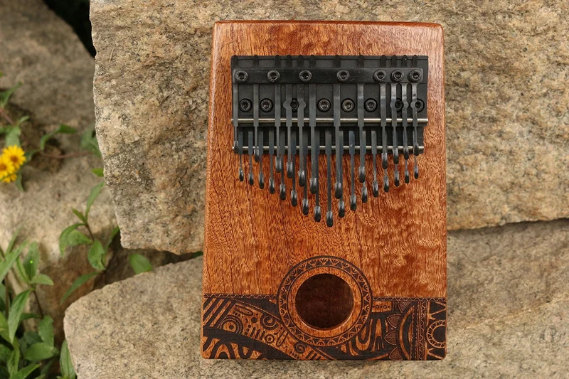 29 Keys Chromatic Kalimba Piano Black Key Chord Kalimba Semitone Scale Graffiti Pattern