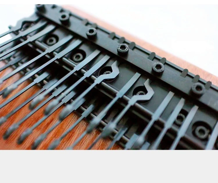 36 Keys Chromatic Kalimba Hollow/Solid Board Piano Semitone Scale African Graffiti Pattern