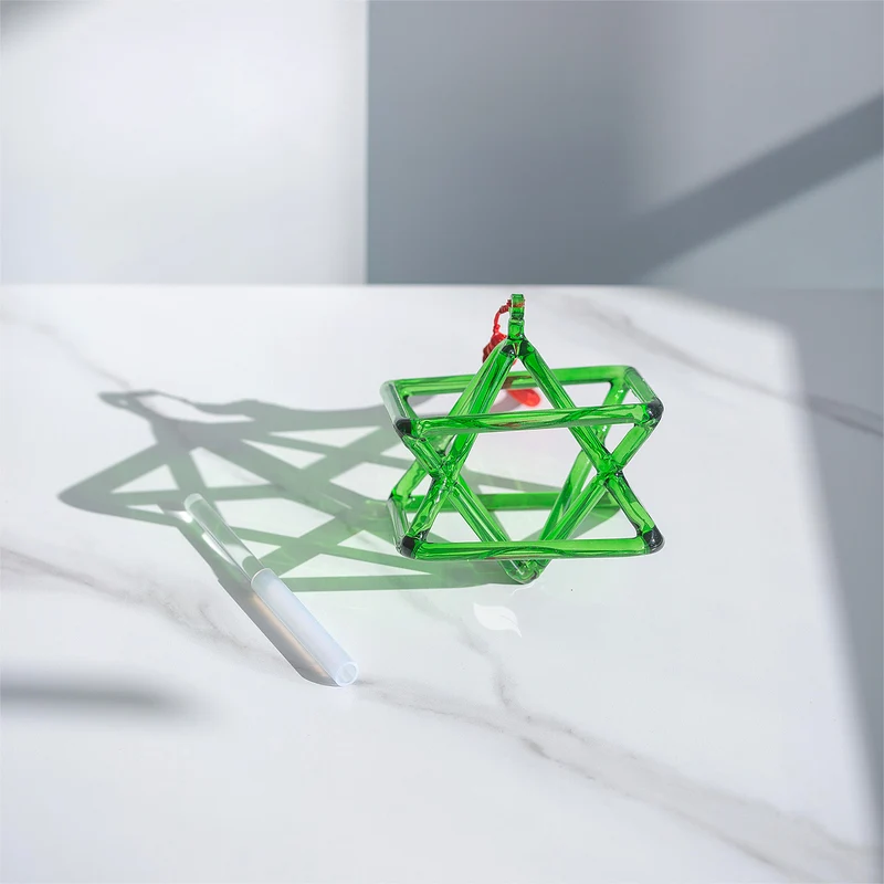 Green Crystal Singing Merkaba Star Sound Healing Yoga Chakra Meditation