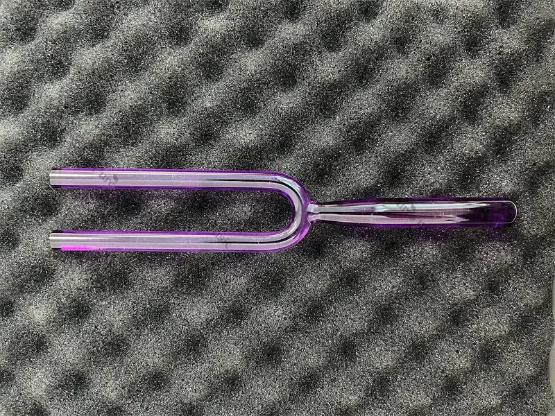 Crystal Tuning Fork Quartz Set Clear Colorful For Sound Healing Chakra Meditation