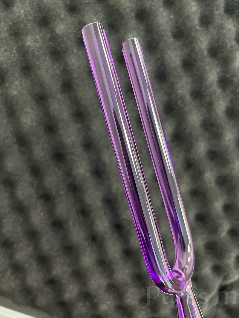 Crystal Tuning Fork Quartz Set Clear Colorful For Sound Healing Chakra Meditation