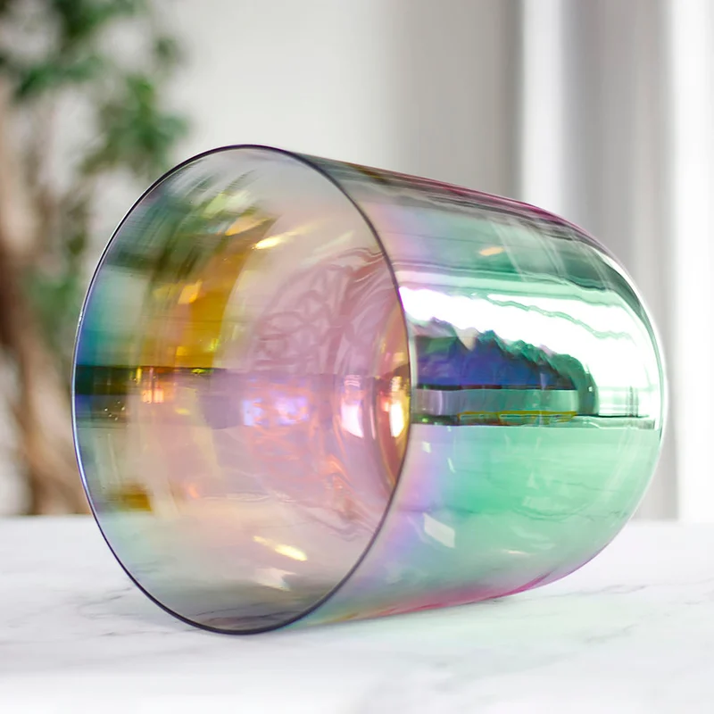 Northern lights Clear Crystal Singing Bowl Alchemy 440/432Hz Quartz Sound Bath Meditation Bowl