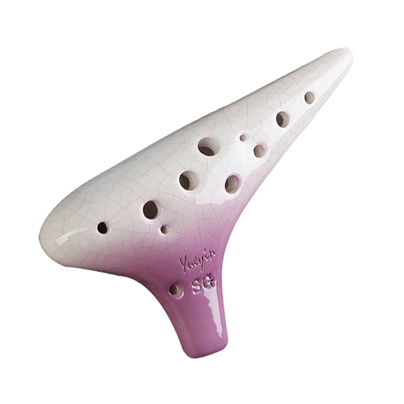 Gradient Color SG 12 Hole Ocarina Treble Soprano Ocarina Instrument