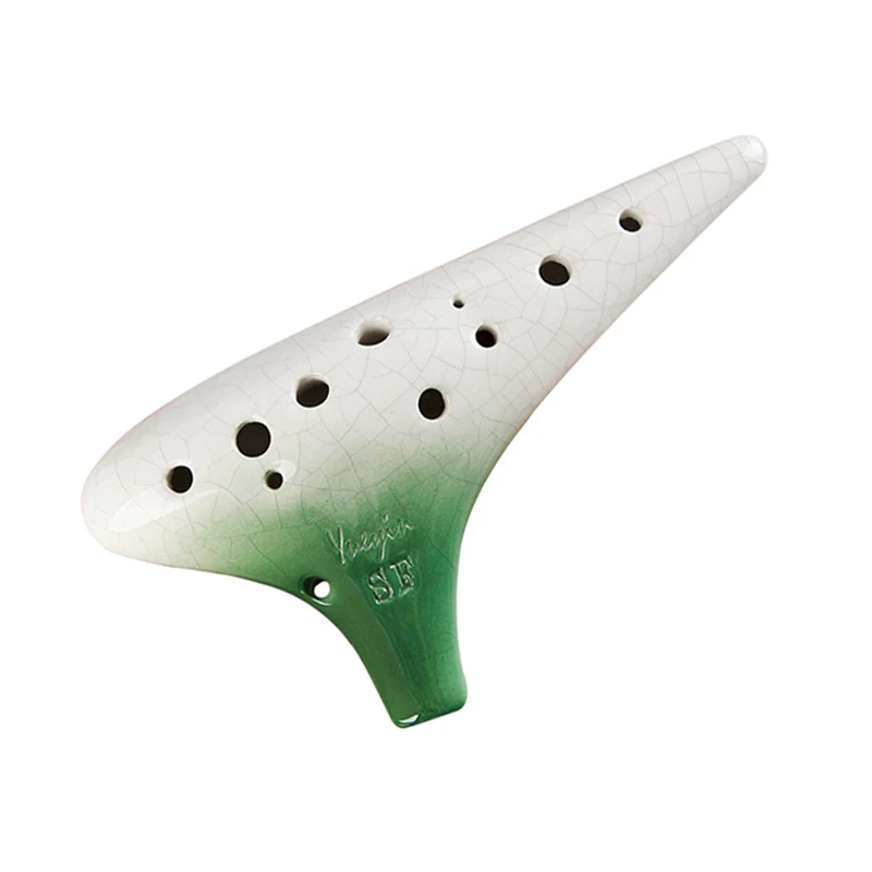 Gradient Color SF 12 Hole Ocarina Soprano Treble Wind Instrument
