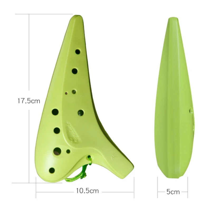 Plastic Resin 12 Hole Ocarina Focalink Alto C Ocarina Instrument