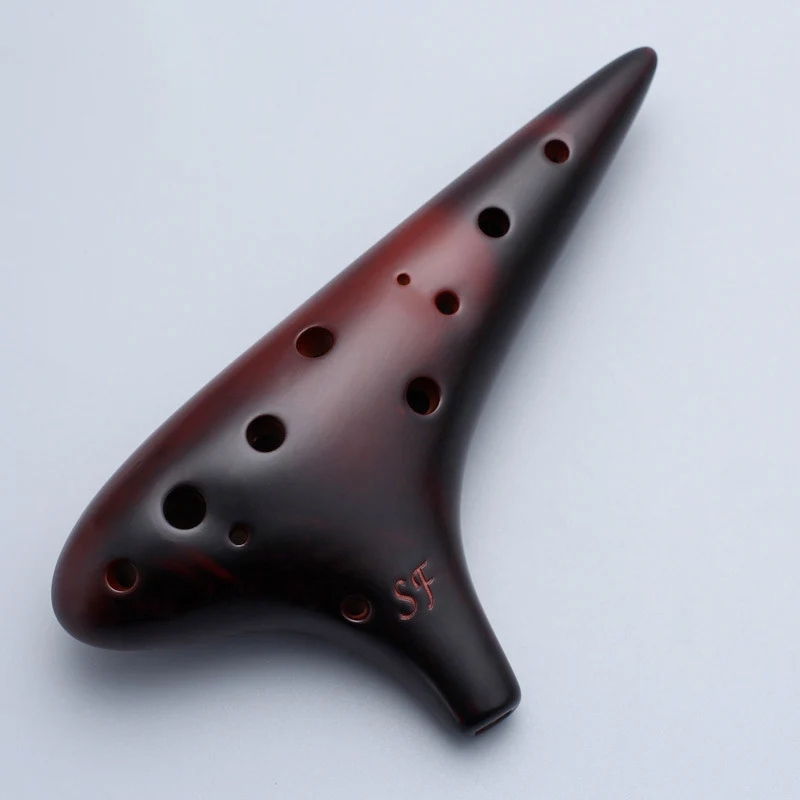Classic 12 Hole Soprano Ocarina SF F Tone Ocarina Instrument