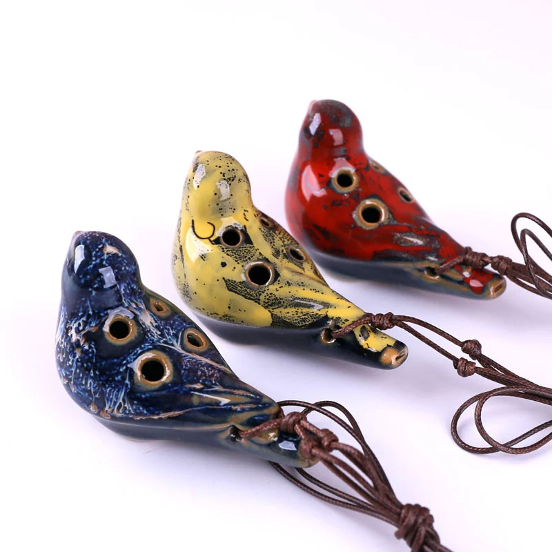 Bird Ocarina 6 Hole Ocarina Alto C Pendant Ocarina Instrument Gift For Beginner