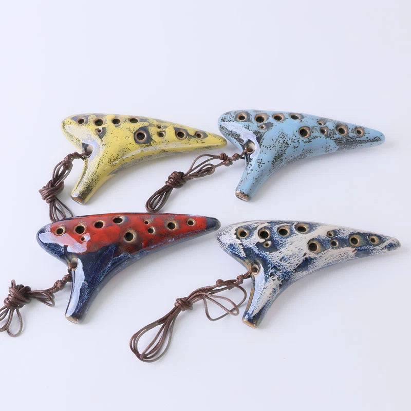 Retro Sensation 12 Hole Alto C Metal Style Ocarina Playing Instrument