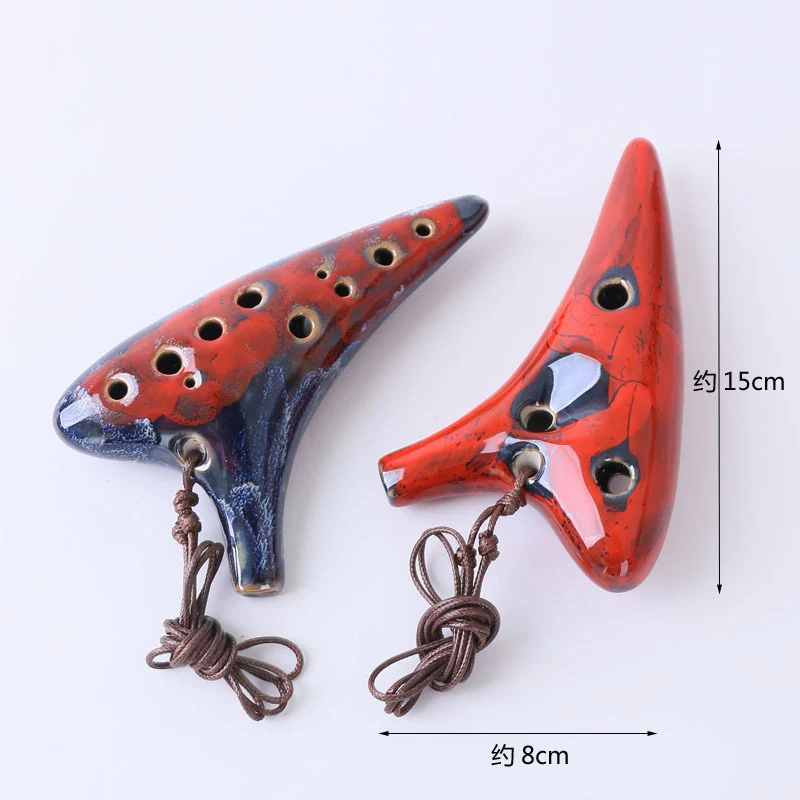 Retro Sensation 12 Hole Alto C Metal Style Ocarina Playing Instrument