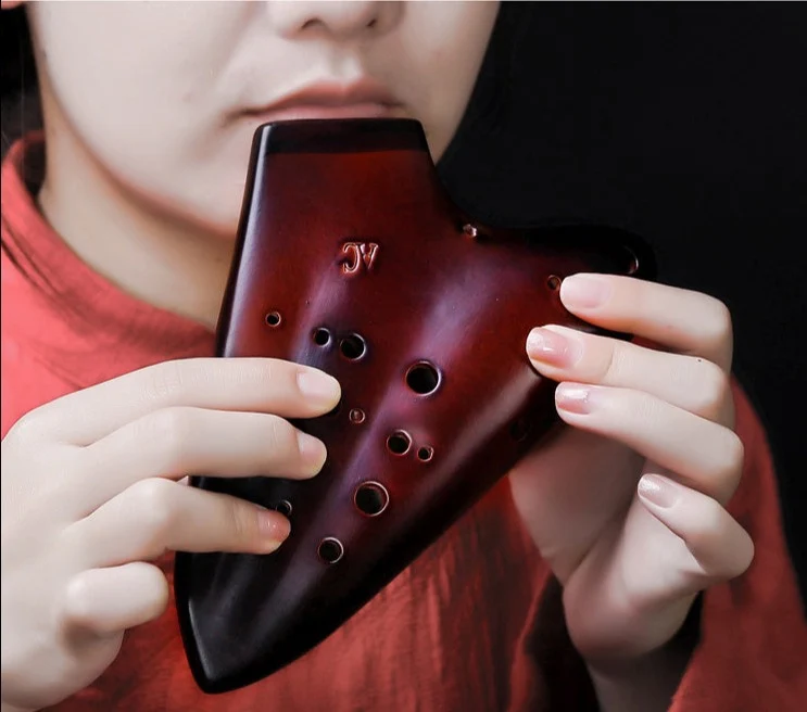 Triple Ocarina Three-tube Ocarine AC Tone Ocarina Instrument