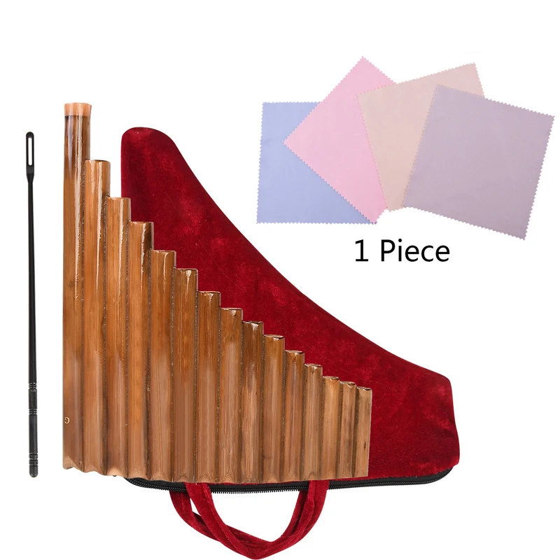 Pan Flute 15 Pipes G Key Bamboo PanPipes Chinese Traditional Musical Instrument