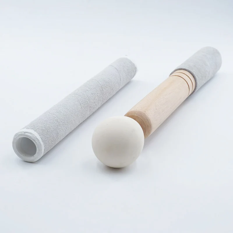 Various Mallets Delicate Suede Striker For Singing Bowl Holy Grail Quartz Handle Bowls