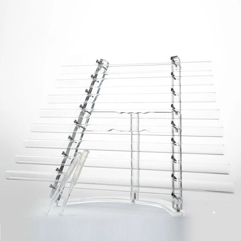 (Big/Small Size) Clear Crystal Singing Harp Transparent Sound Healing Quartz Harp