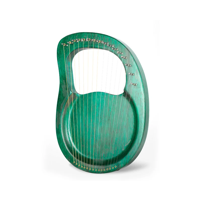 Classic Lyre Harp 16-19-String Note Plate Type Retro Wooden Lyre Instrument