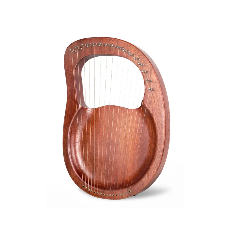 Classic Lyre Harp 16-19-String Note Plate Type Retro Wooden Lyre Instrument