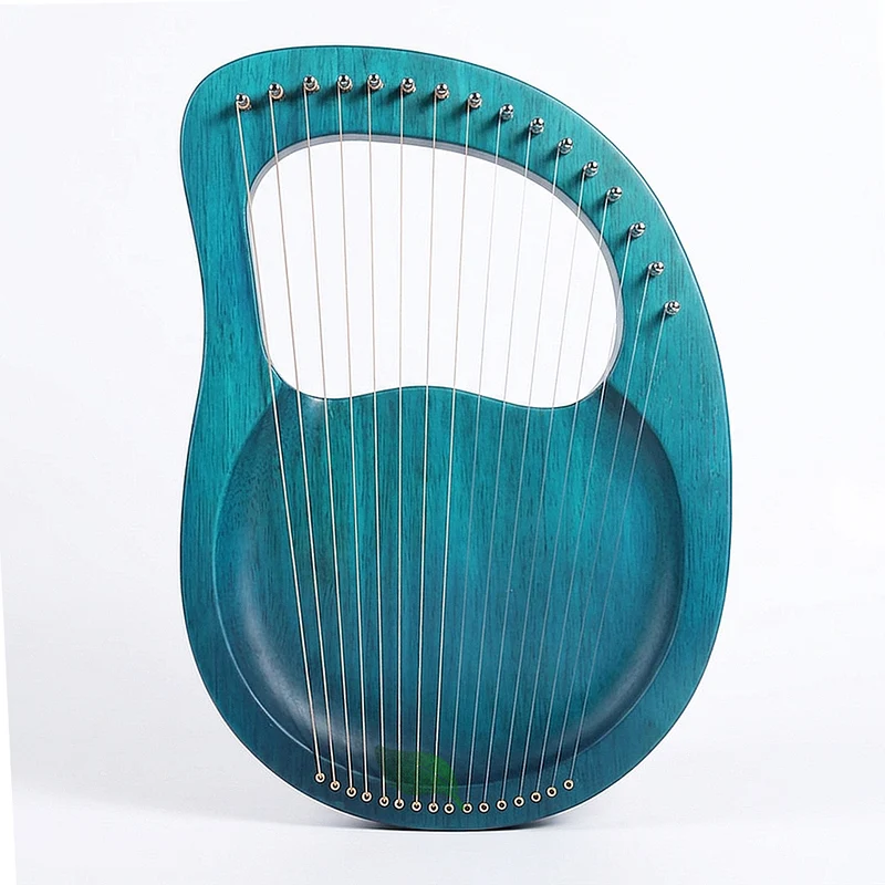Classic Lyre Harp 16-19-String Note Plate Type Retro Wooden Lyre Instrument