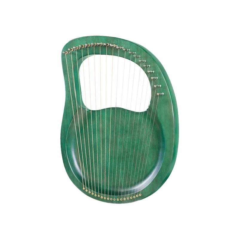 Classic Lyre Harp 16-19-String Note Plate Type Retro Wooden Lyre Instrument
