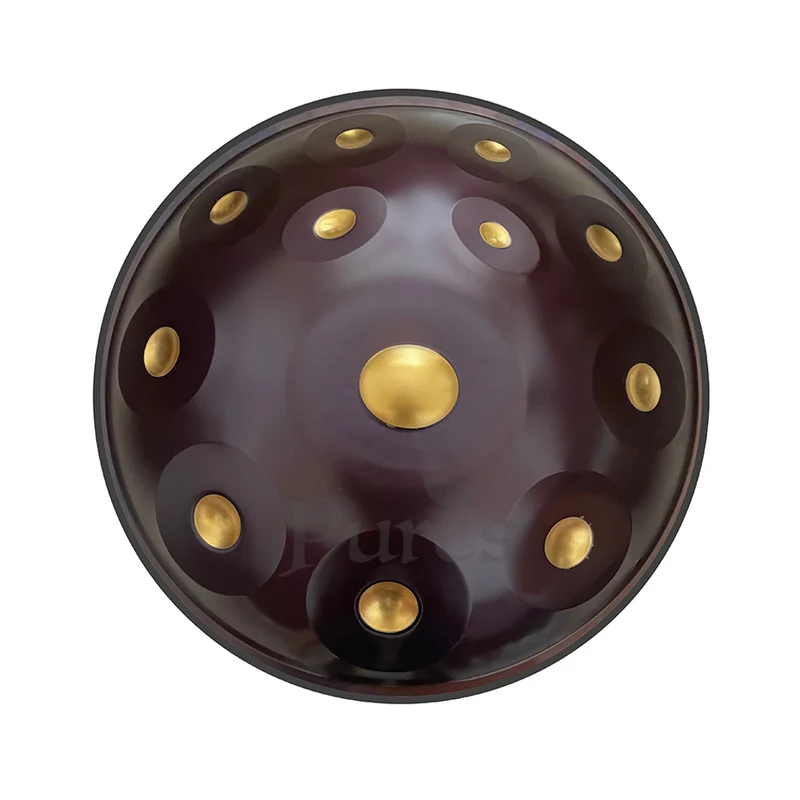 Handpan Drum Dimple Gold Silver King Series 440/432Hz 9-12 Notes 22" Kurd Hang drum