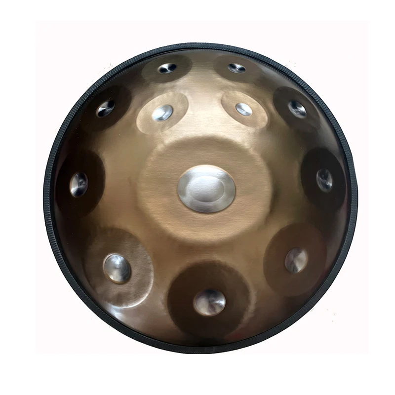 Handpan Drum Dimple Gold Silver King Series 440/432Hz 9-12 Notes 22" Kurd Hang drum