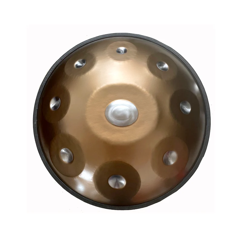 Mini Handpan Drum Dimple Coating King 440/432Hz G Key Tone 9 Notes 18 Inches King Series Hang drum